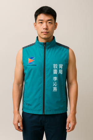 【晶輝團體制服】台北市政府教育局背心-同款布料可以訂做-政府單位及各大機關團體首選