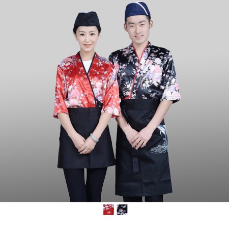 【晶輝】CH110-日式料理廚師春夏印花薄款制服