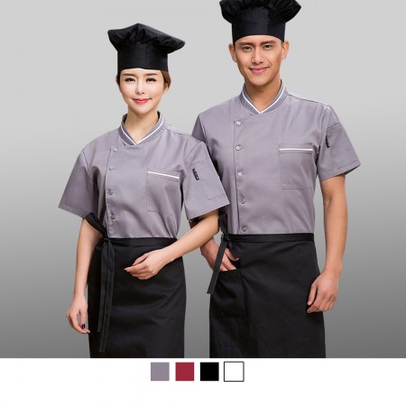 【晶輝】CH144-酒店廚房西餐廳短袖夏裝男廚師服