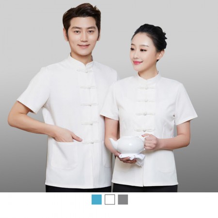 【晶輝】CH171-中式酒店餐廳服務員短袖工作服