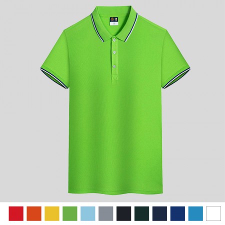 【晶輝】HM6008-配色素面POLO衫、公司制服、班服