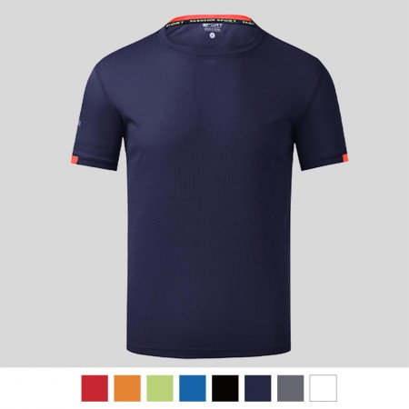 【晶輝】HM7111-配色素面圓領T恤、公司制服、班服